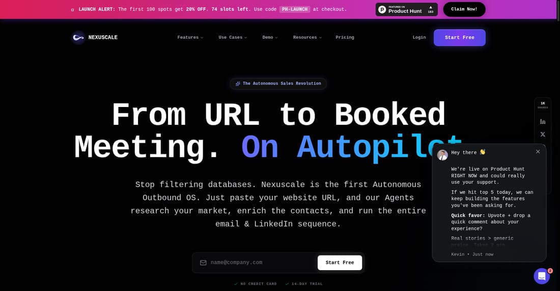 Nexuscale AI screen shot