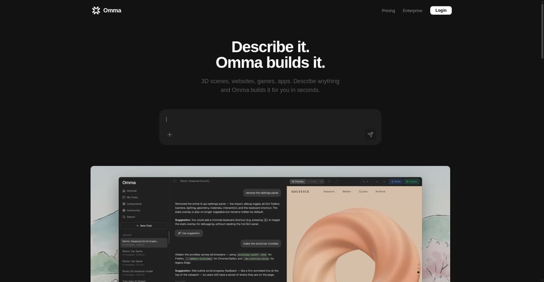Omma screen shot