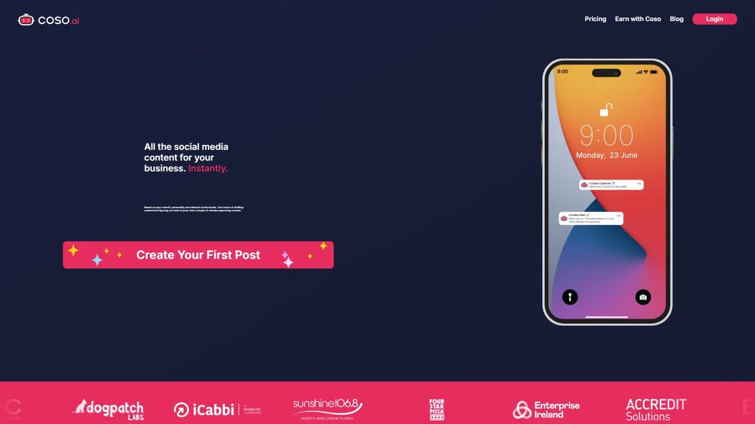 Coso.ai screen shot