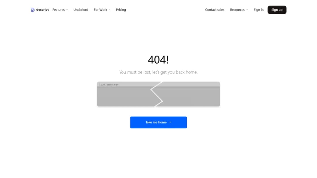 Descript screen shot