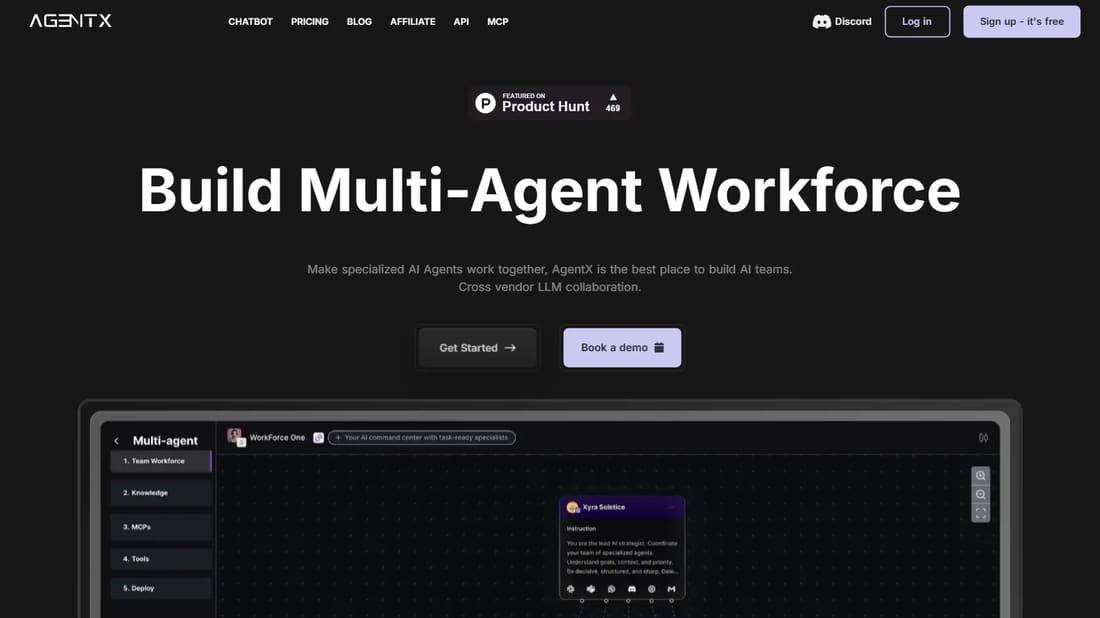 AgentX screen shot