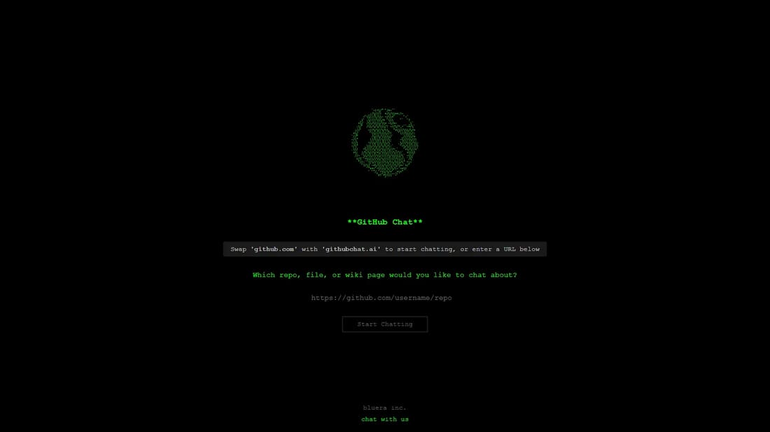 GitHub Chat screen shot