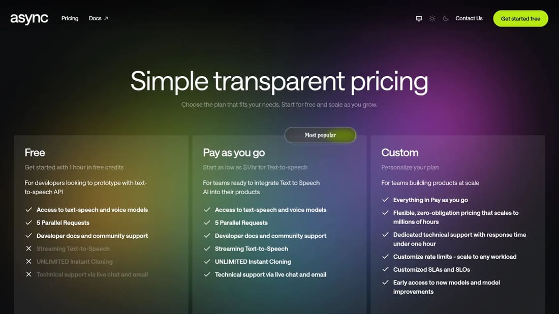 asyncAI screen shot