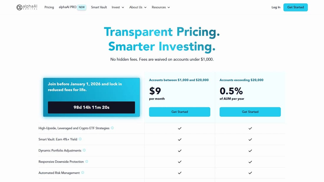 alphaAI Capital screen shot