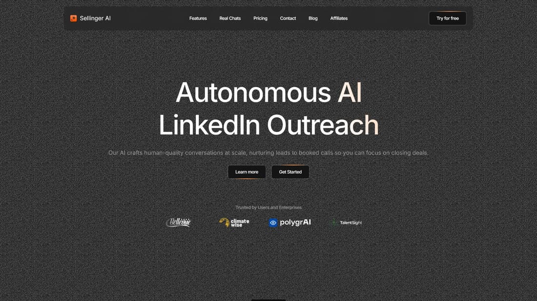 Sellinger AI screen shot