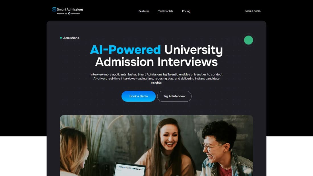 Smart Admissions screen shot