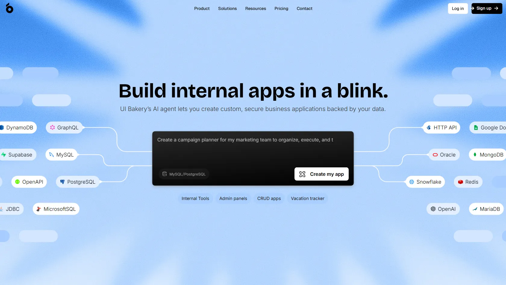 Screenshot or logo of UI Bakery tool