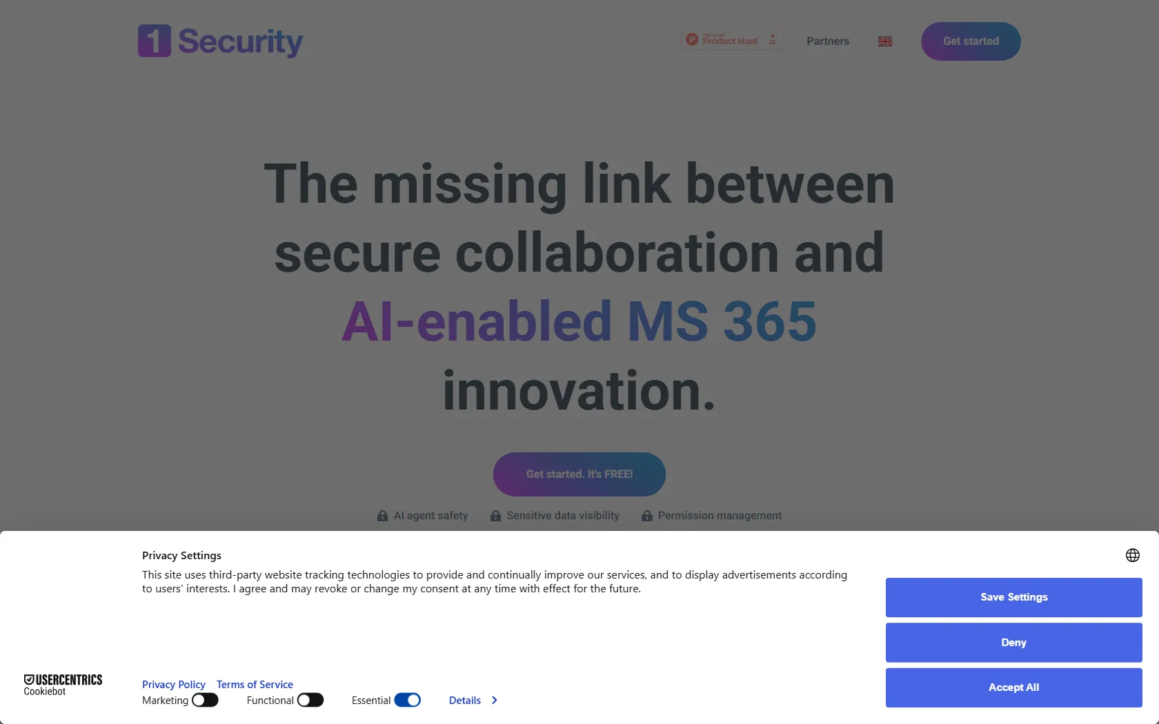 Screenshot or logo of 1Security tool