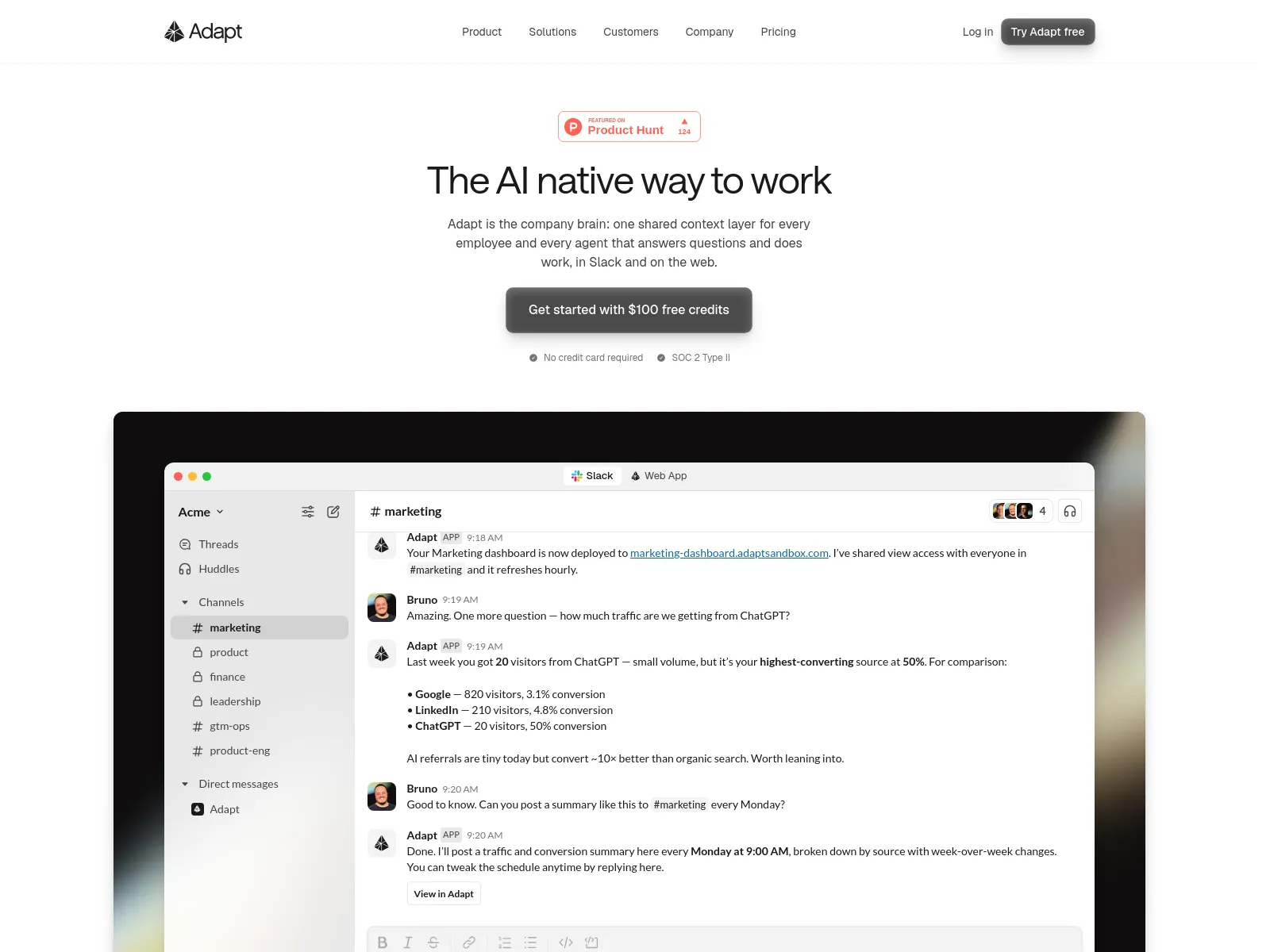 Adapt screen shot