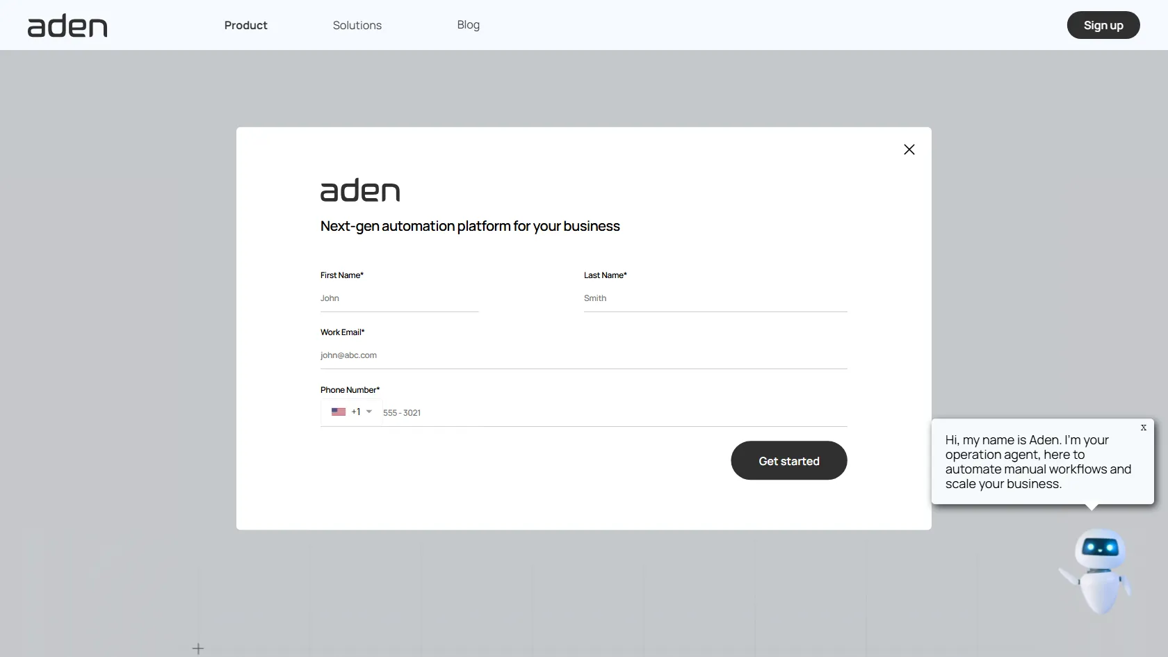 Aden screen shot