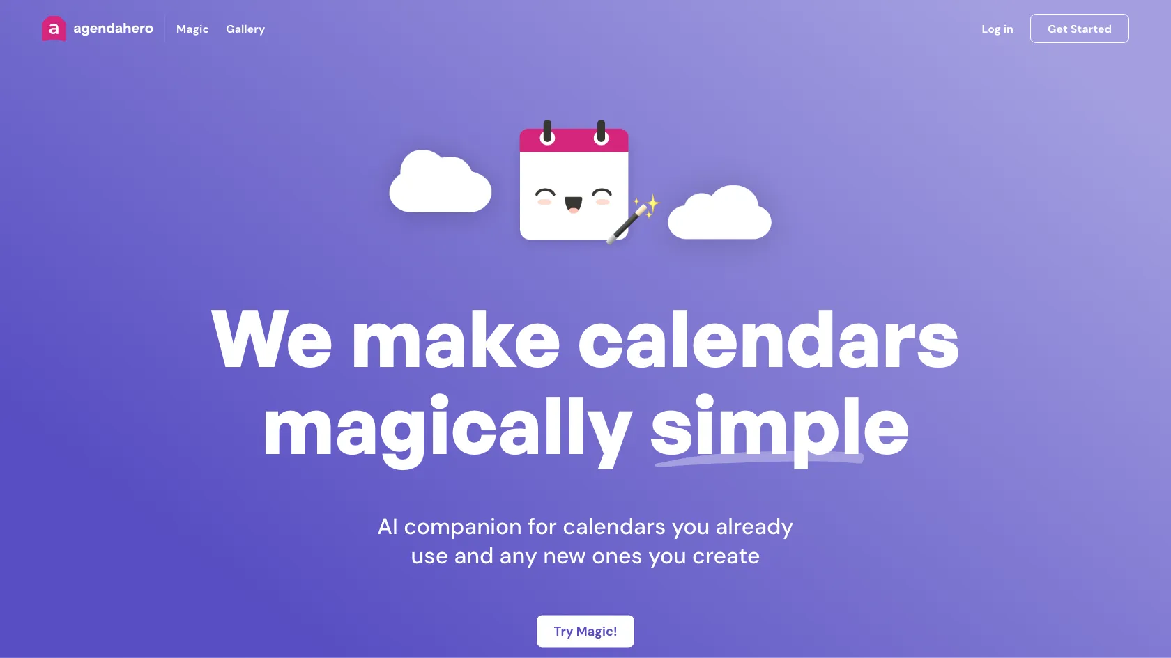 Screenshot or logo of Agenda Hero tool