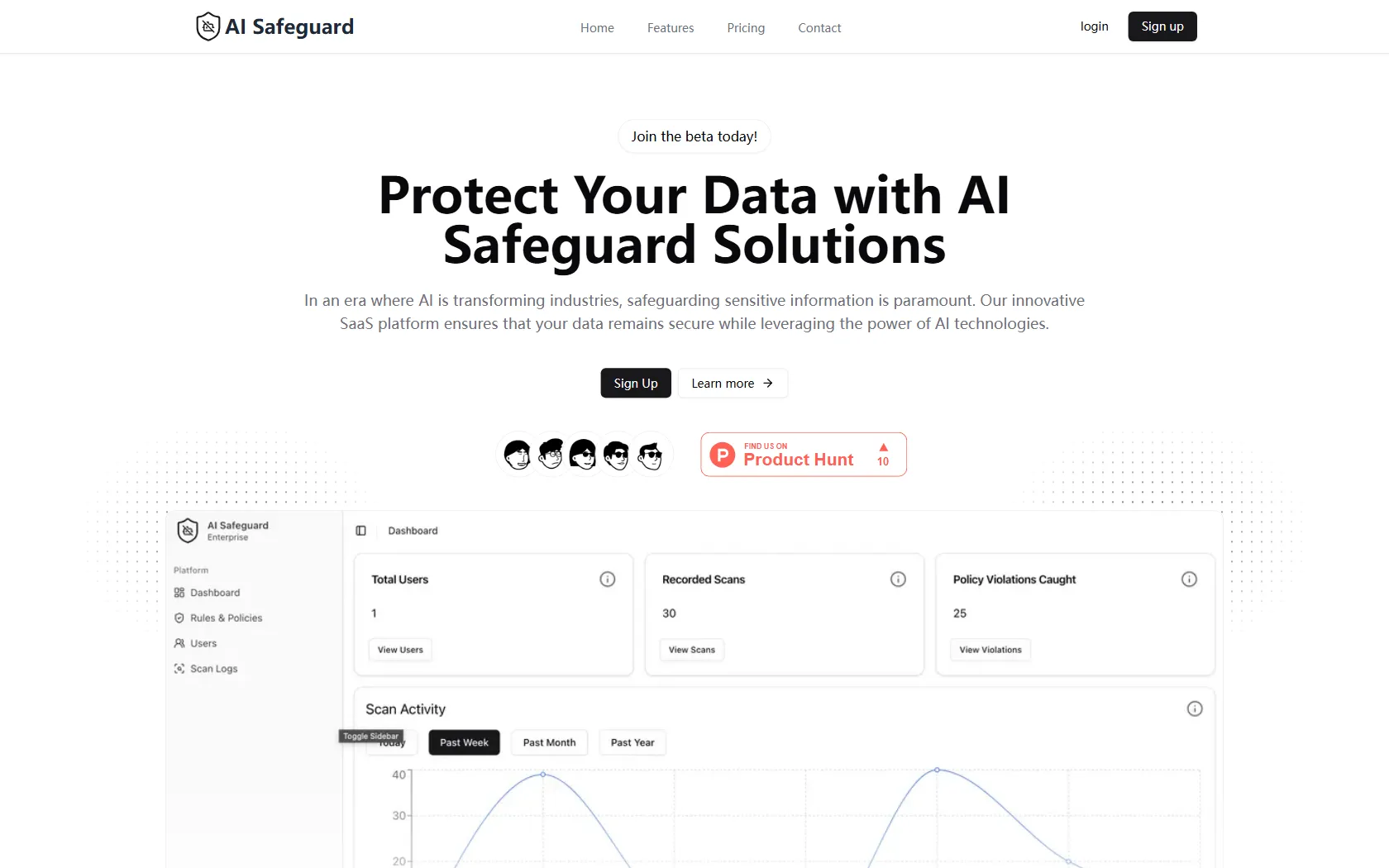Screenshot or logo of AI Saefguard tool