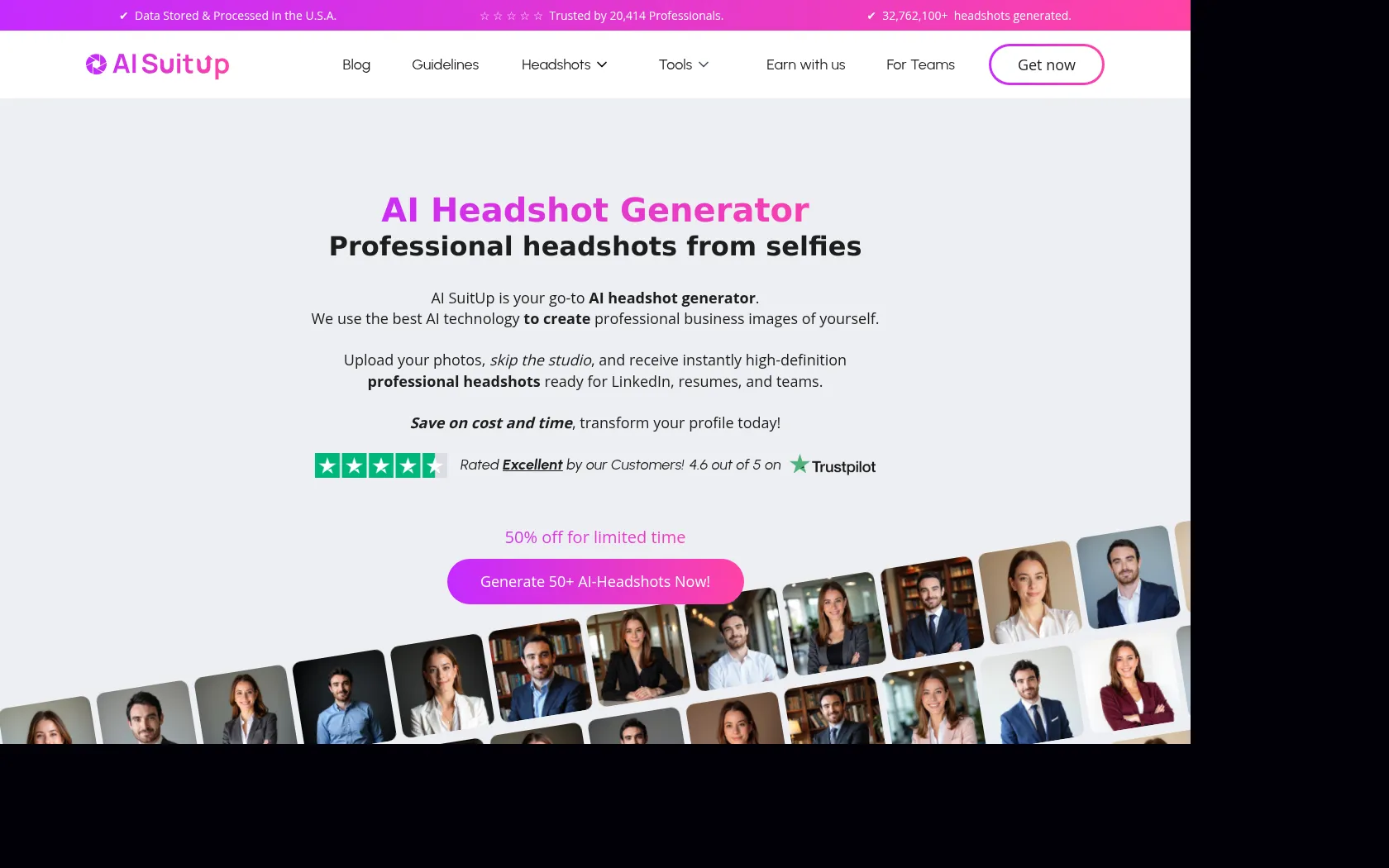 Screenshot or logo of AI SuitUp tool