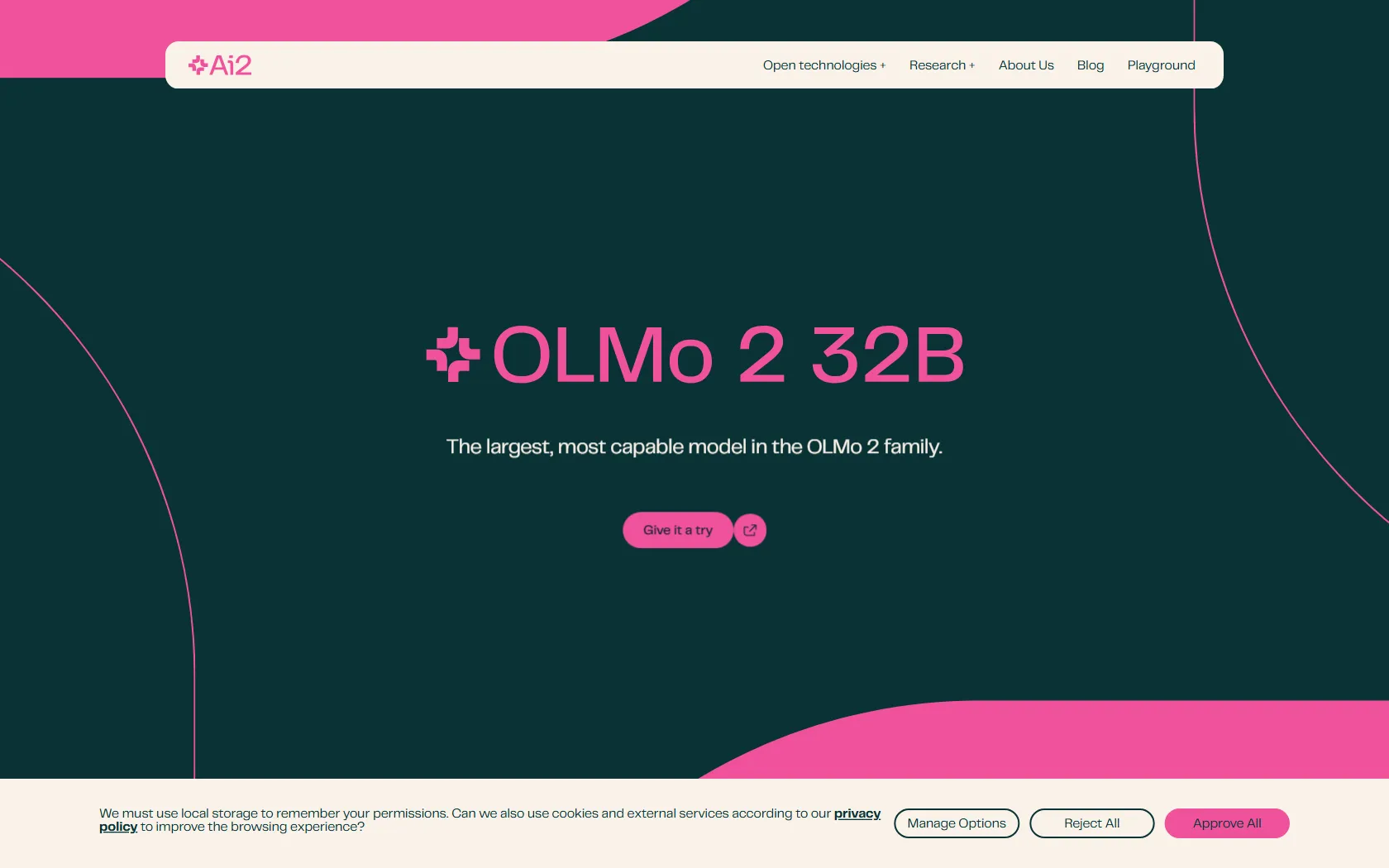 Screenshot or logo of Ai2 tool