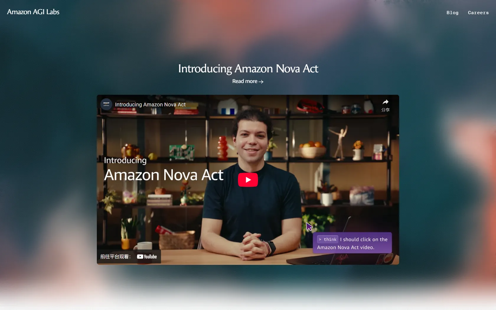 Screenshot or logo of Amazon AGI Labs tool