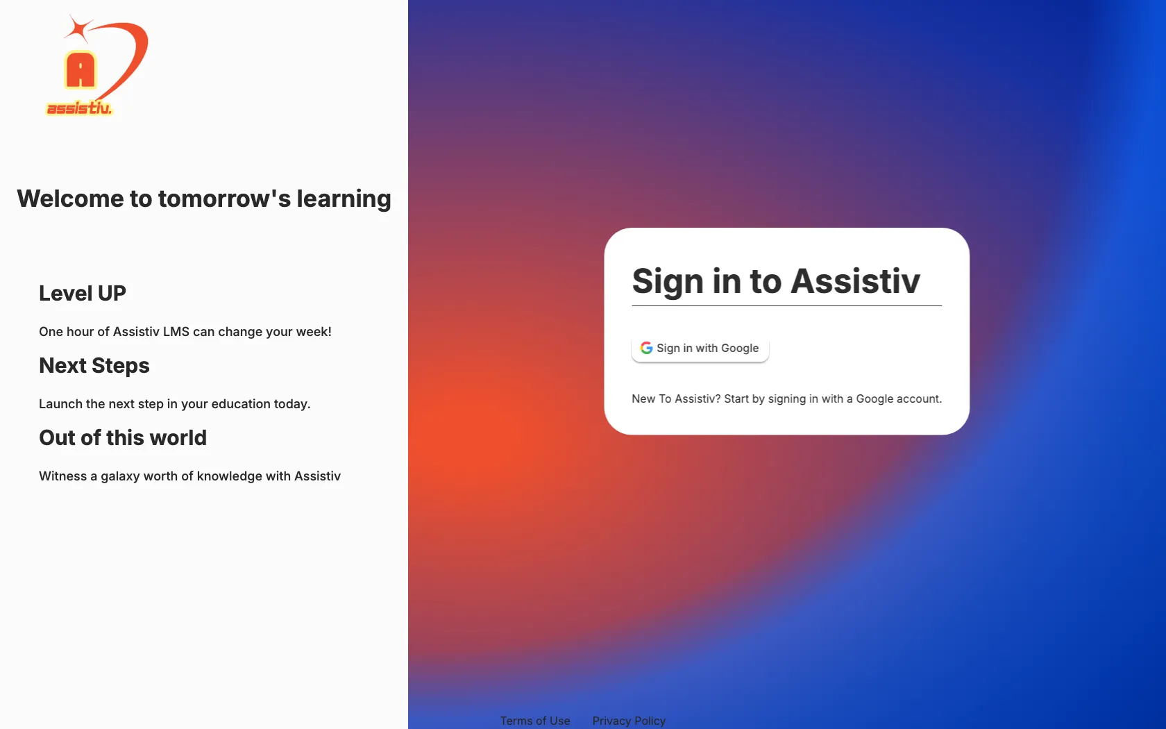 Screenshot or logo of Assistiv LMS tool
