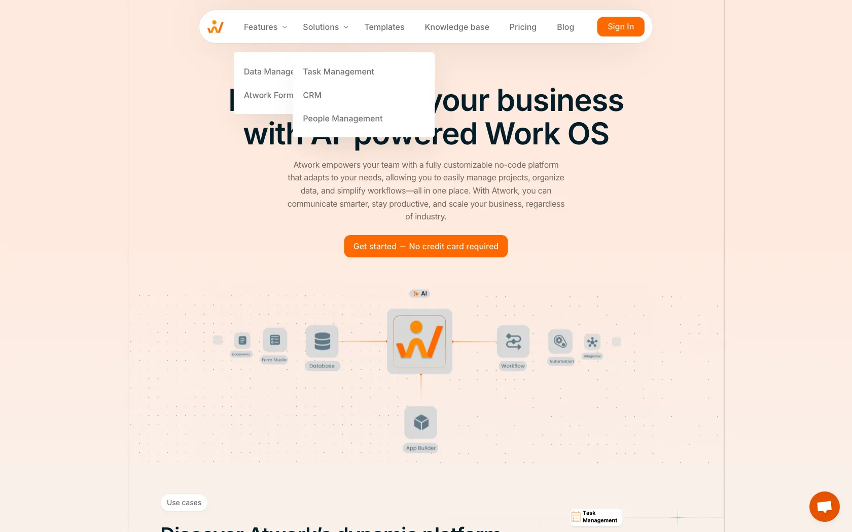 Screenshot or logo of Atwork tool