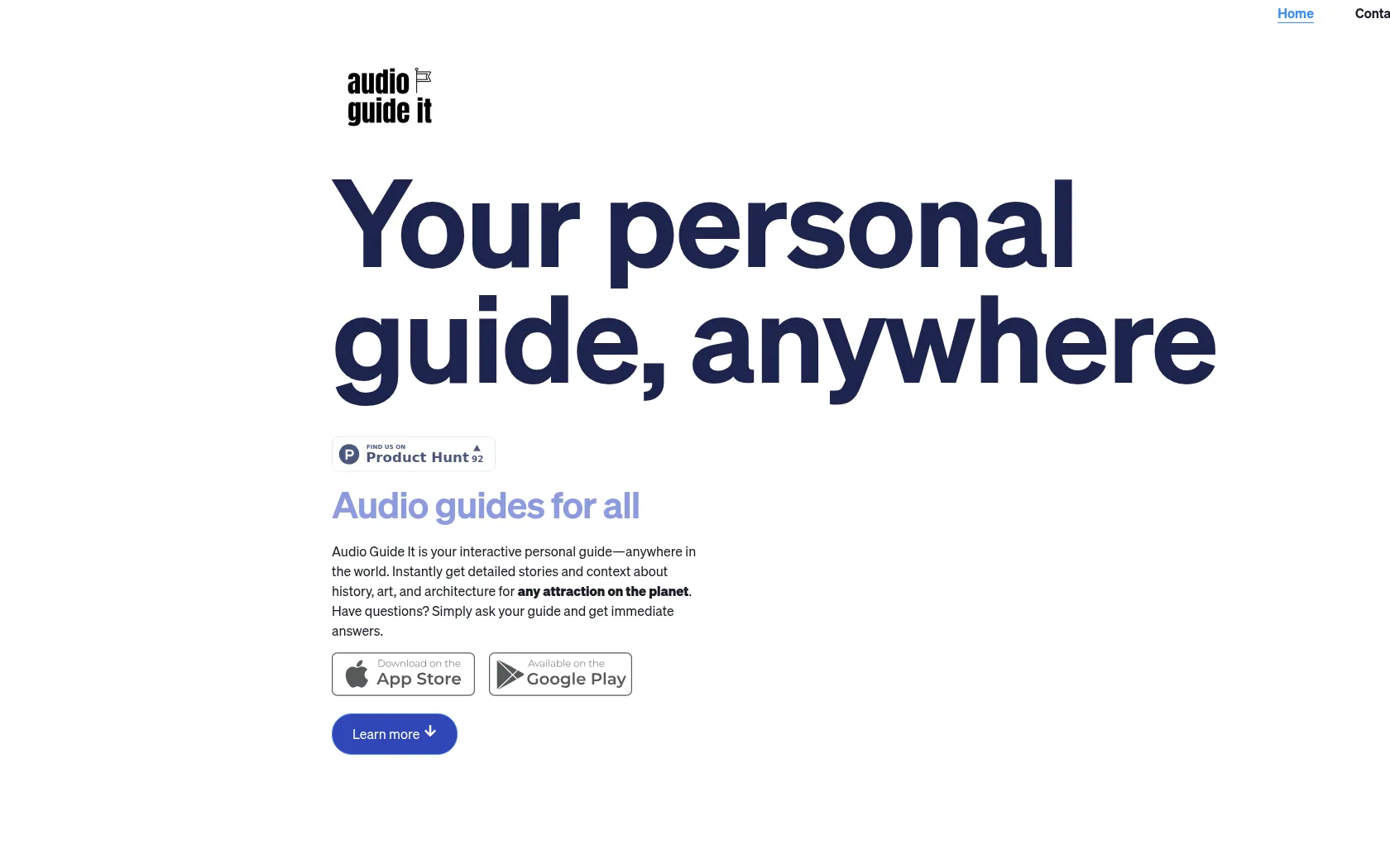 Audio Guide It screen shot