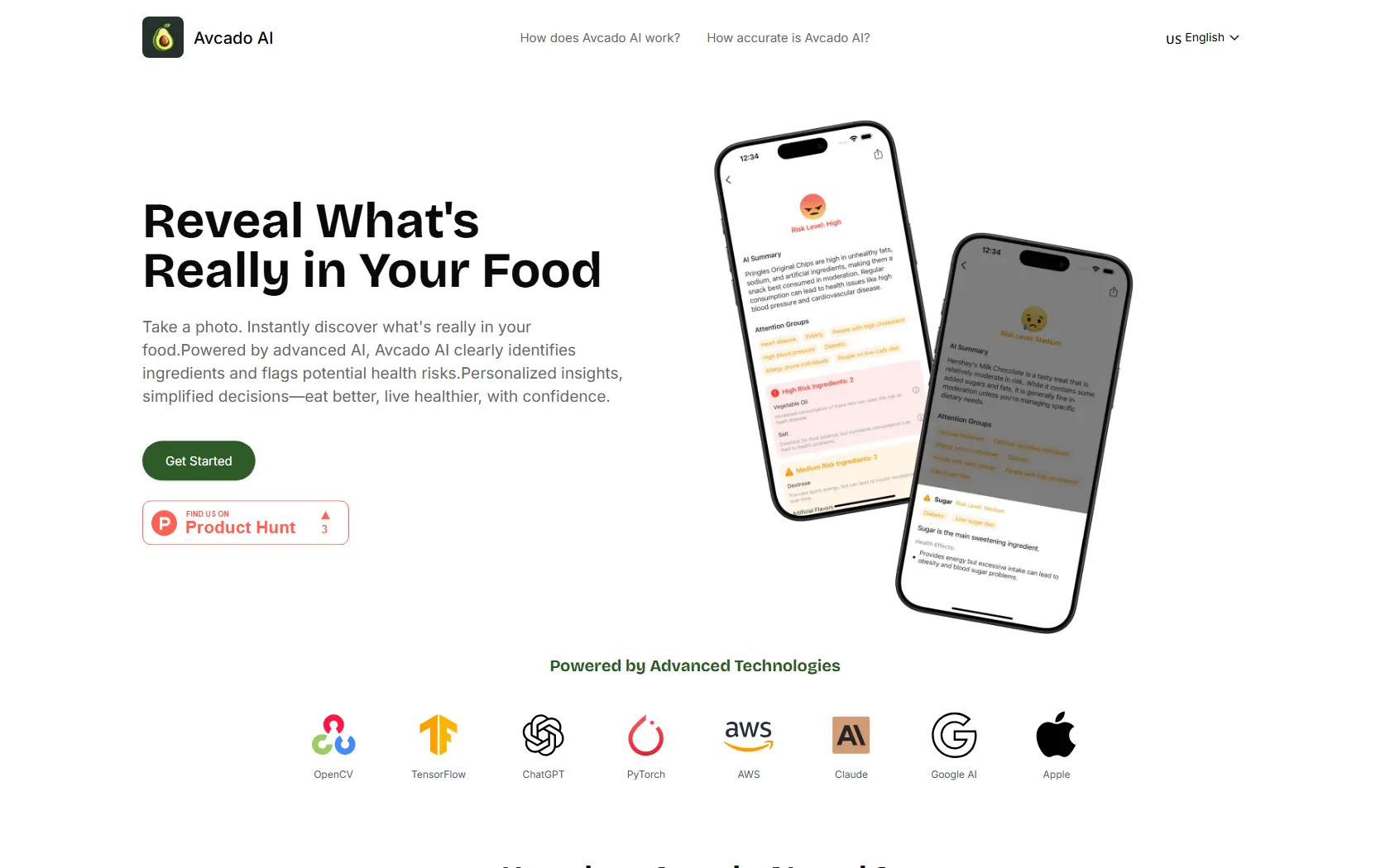 Screenshot or logo of Avcado AI tool