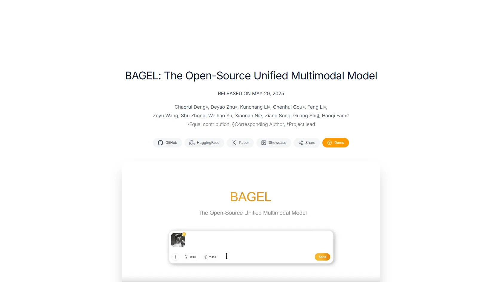 Screenshot or logo of BAGEL tool