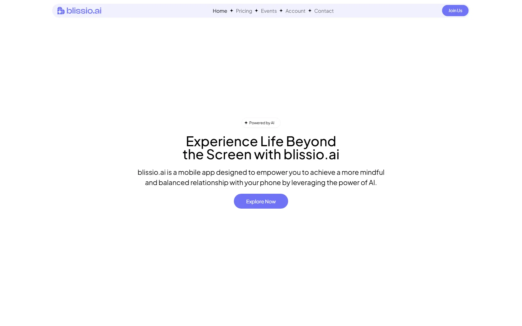Screenshot or logo of Blissio.ai tool
