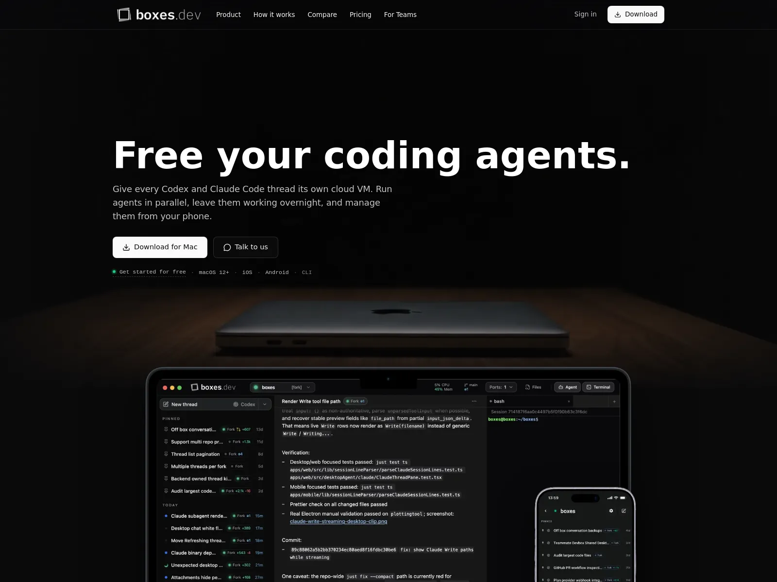 boxes.dev screen shot