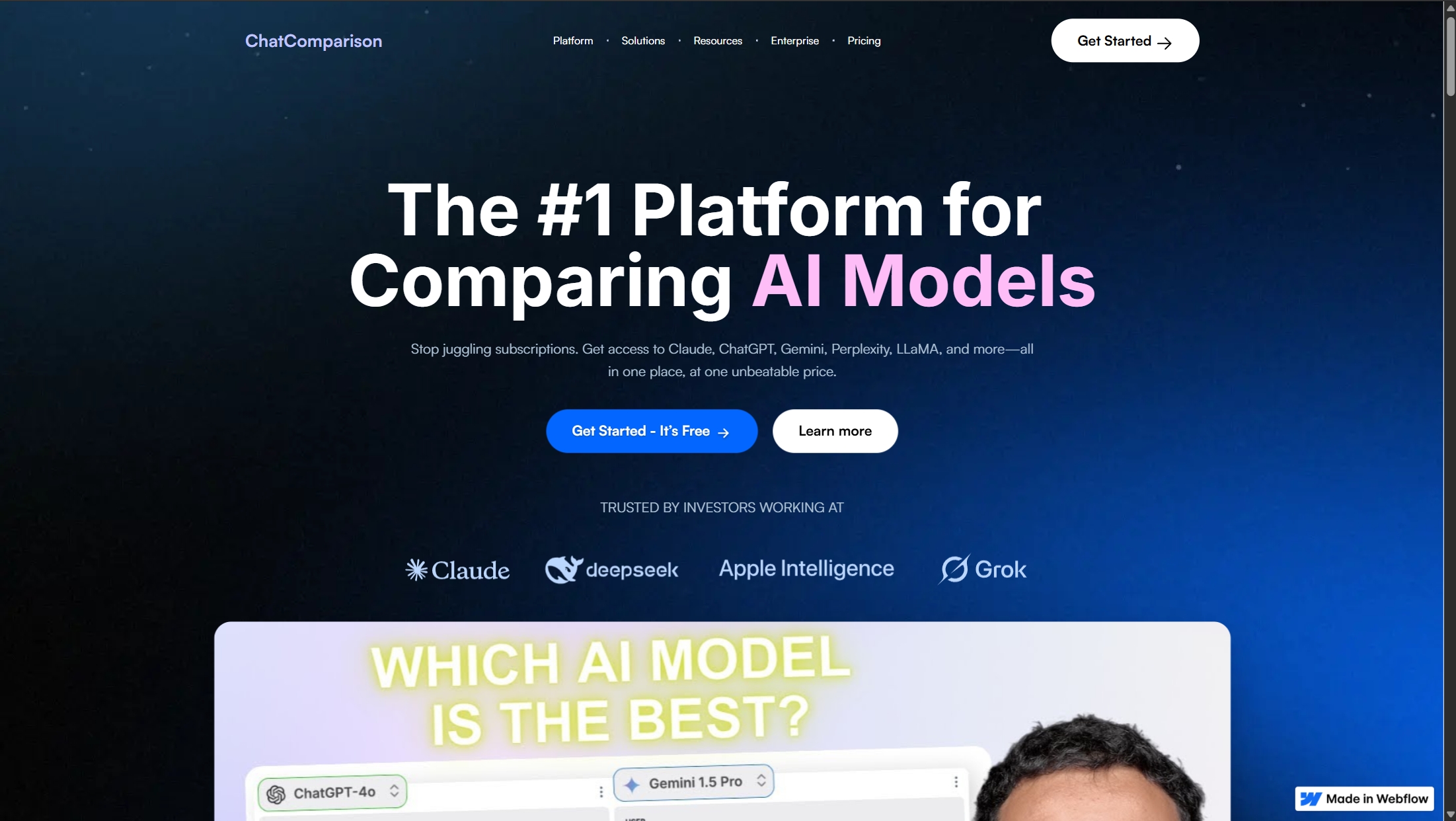 Screenshot or logo of ChatComparison AI tool