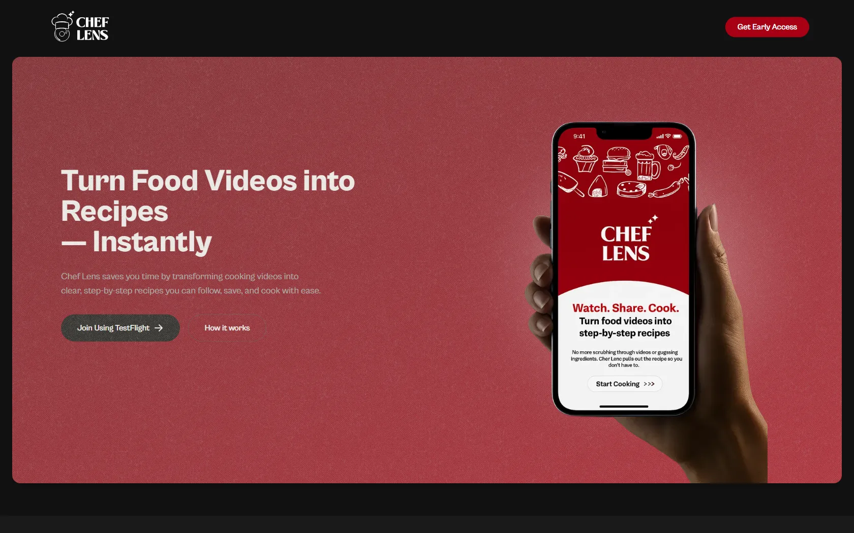 Screenshot or logo of Chef Lens tool