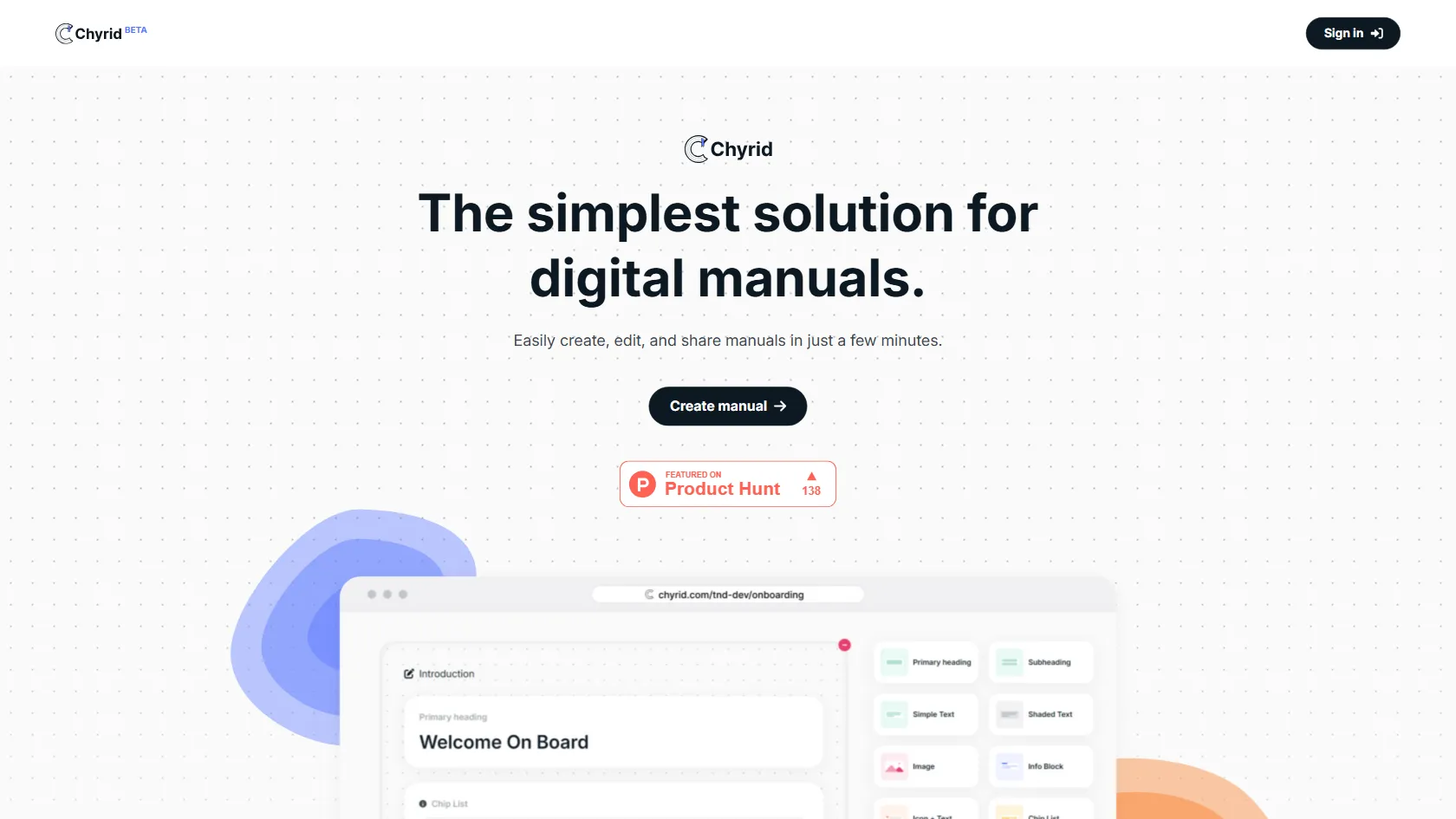 Screenshot or logo of Chyrid tool