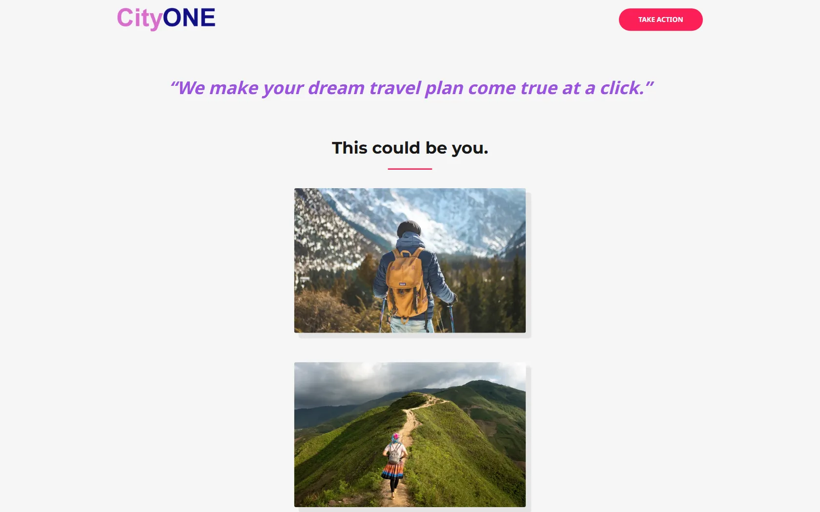 Screenshot or logo of cityone.world tool