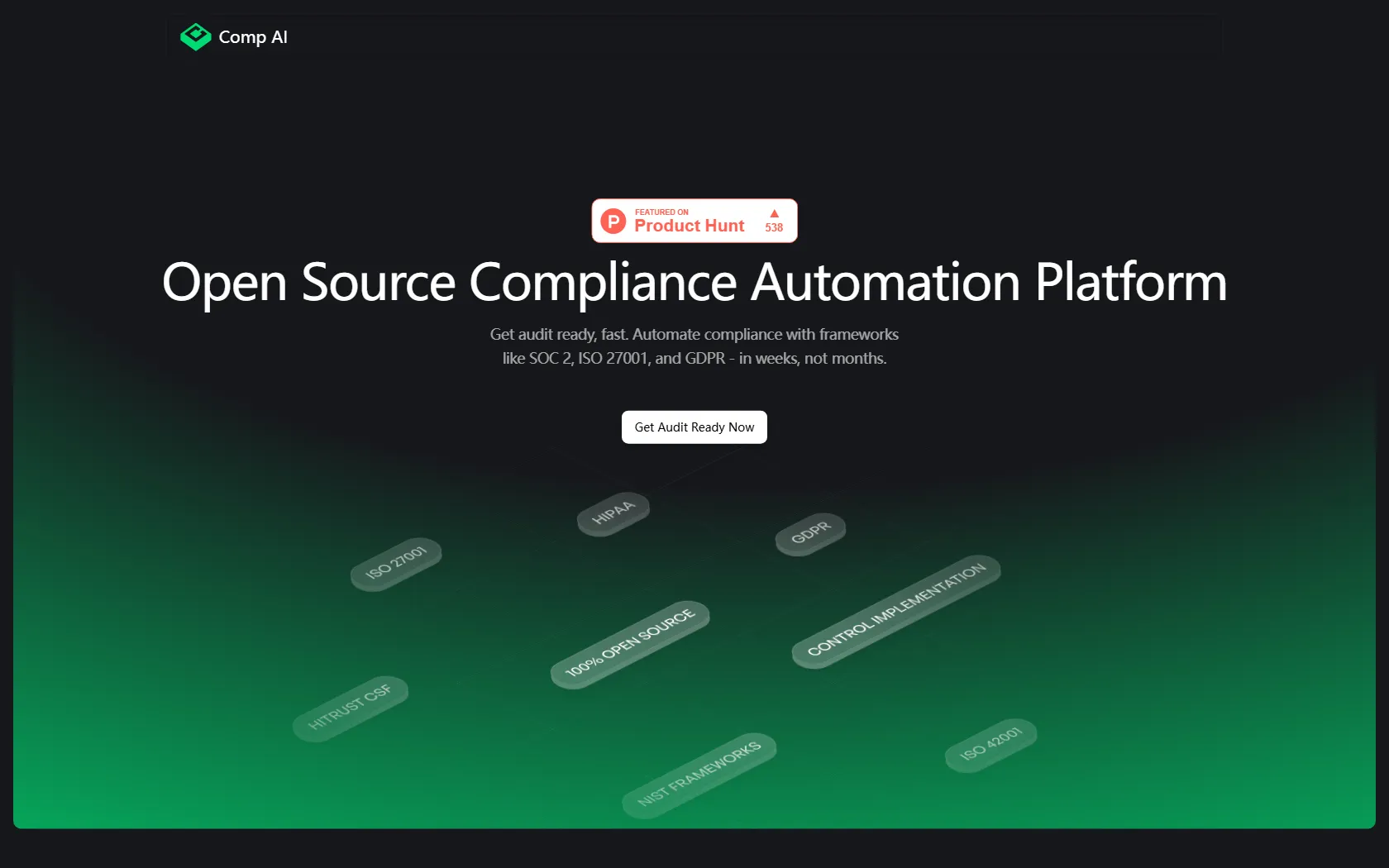 Screenshot or logo of Comp AI tool