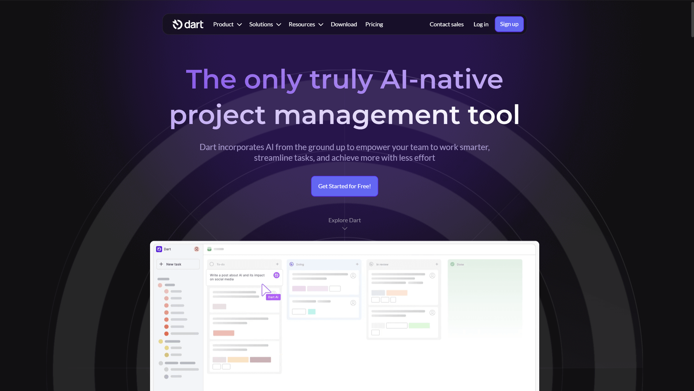 Screenshot or logo of Dart tool