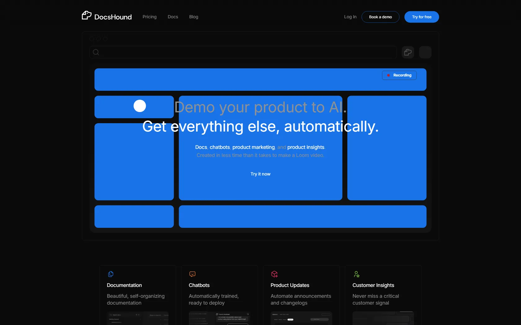 Screenshot or logo of DocsHound tool
