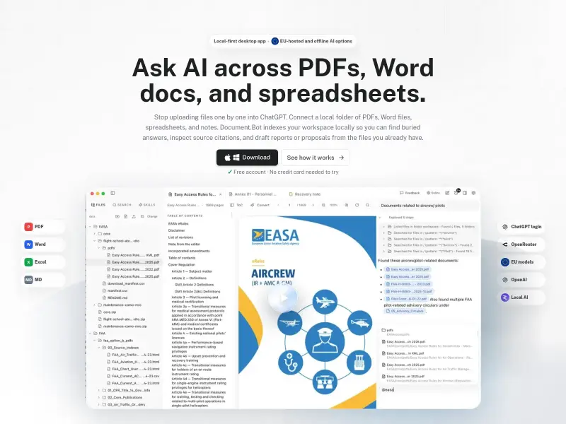Screenshot or logo of Document.Bot tool