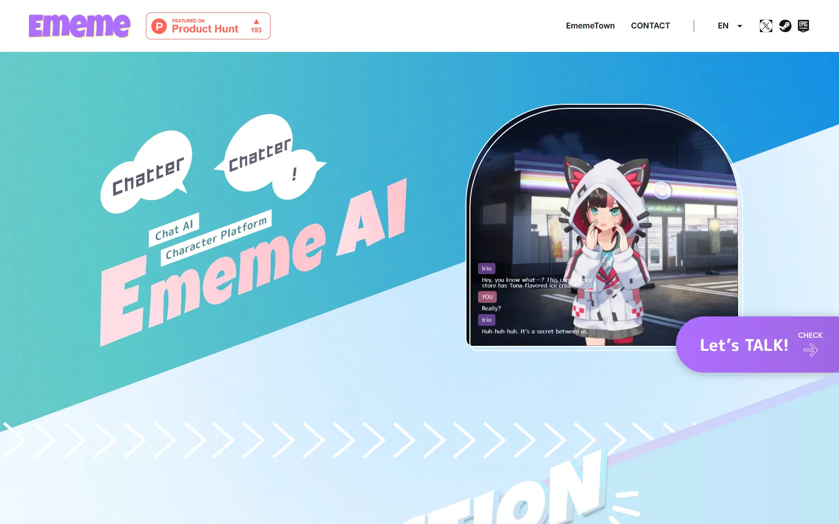 Screenshot or logo of EmemeAI tool