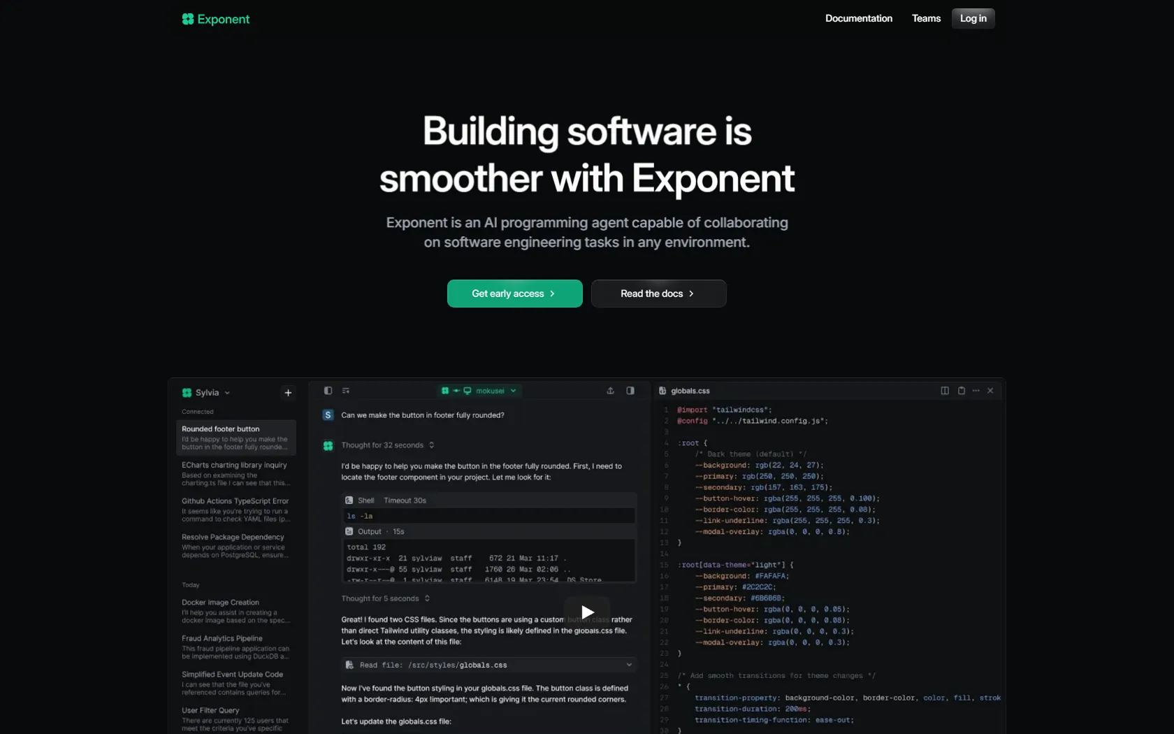 Screenshot or logo of Exponent tool