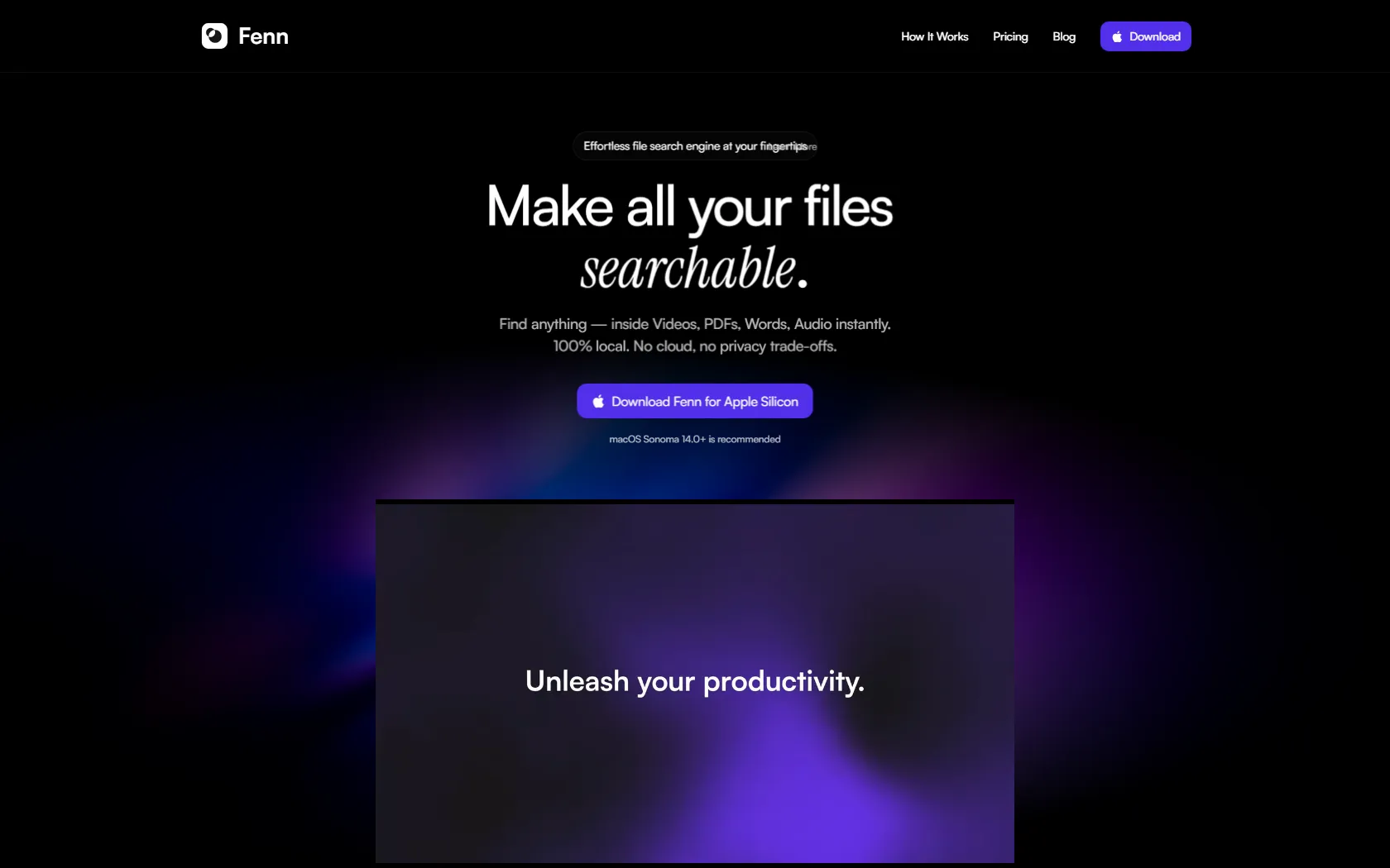 Screenshot or logo of Fenn tool