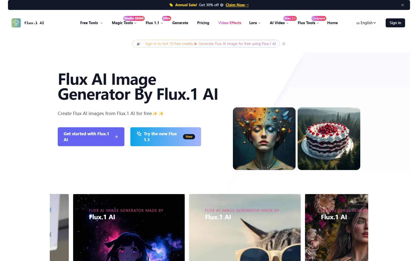 Screenshot or logo of Flux.1 AI tool
