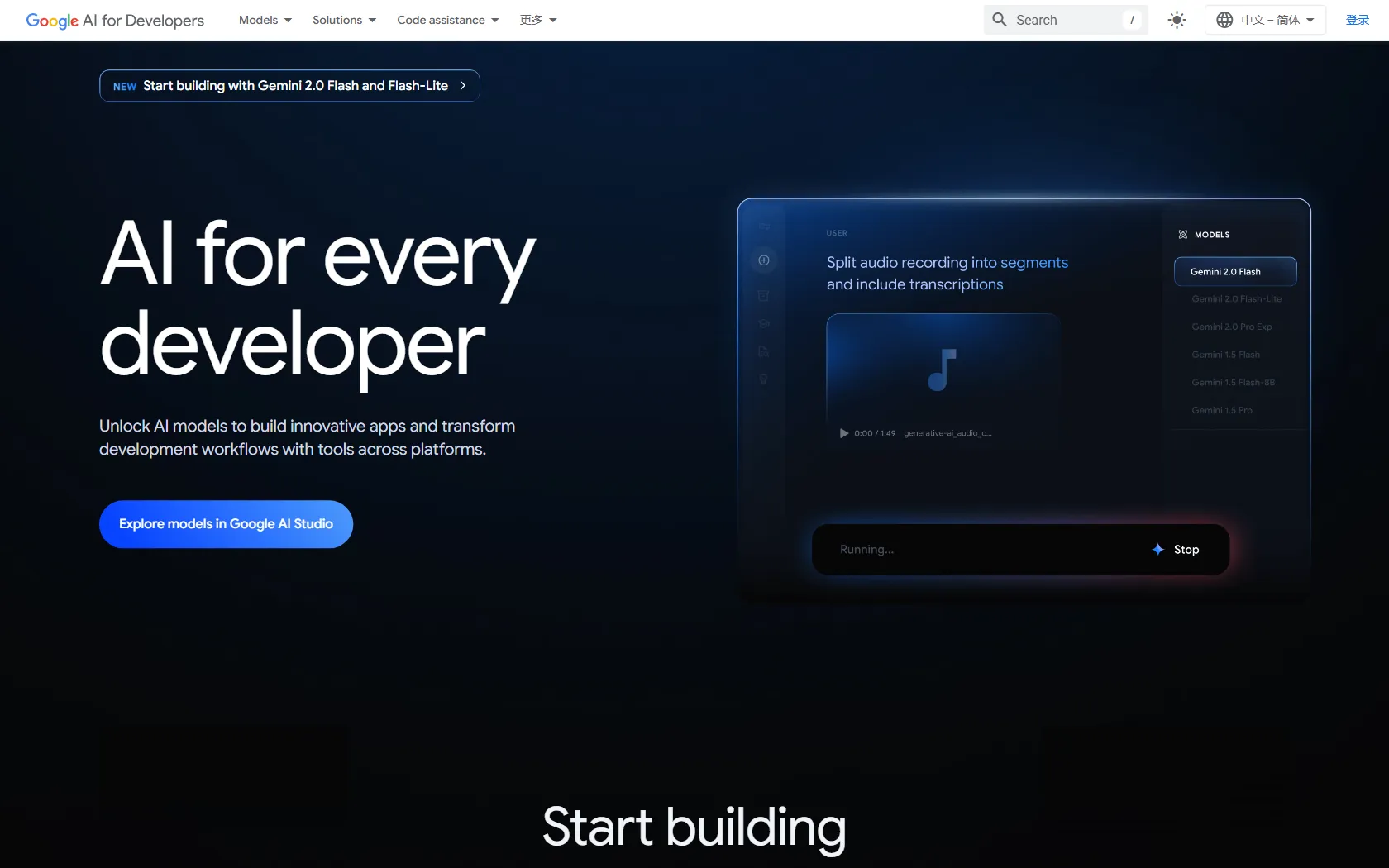 Screenshot or logo of Gemini Developer API tool