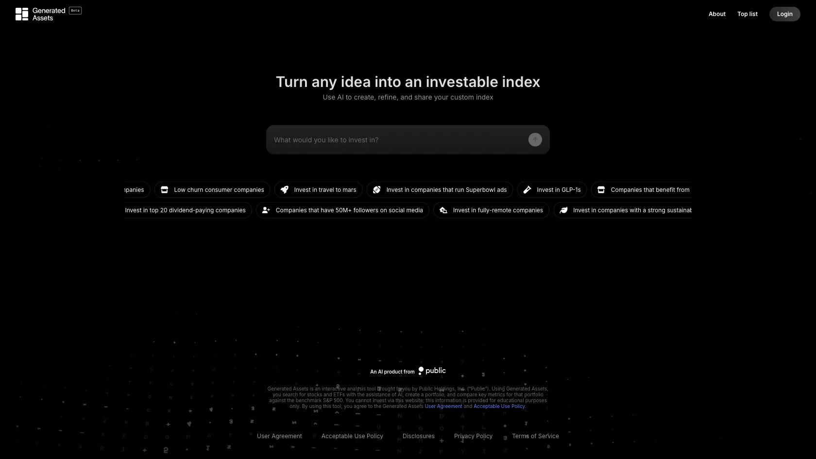 Generated Assets screen shot