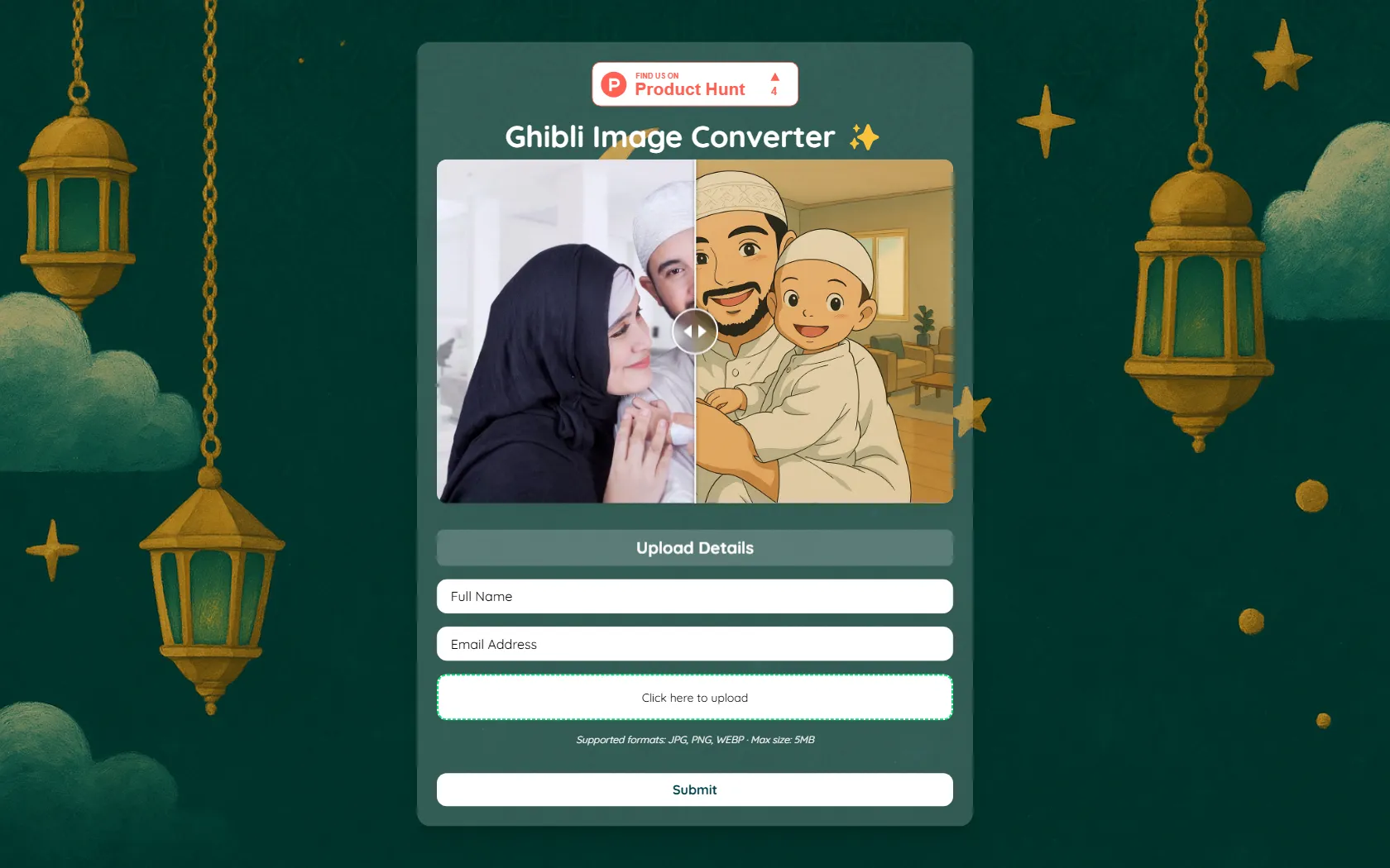 Screenshot or logo of Ghibli Image Converter tool