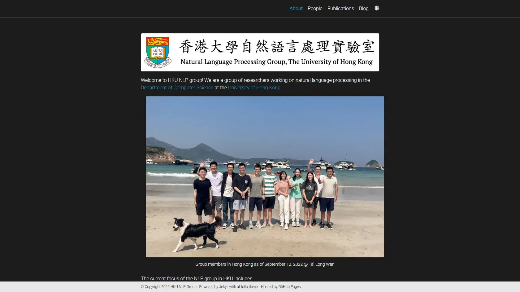 Screenshot or logo of HKU NLP Group tool
