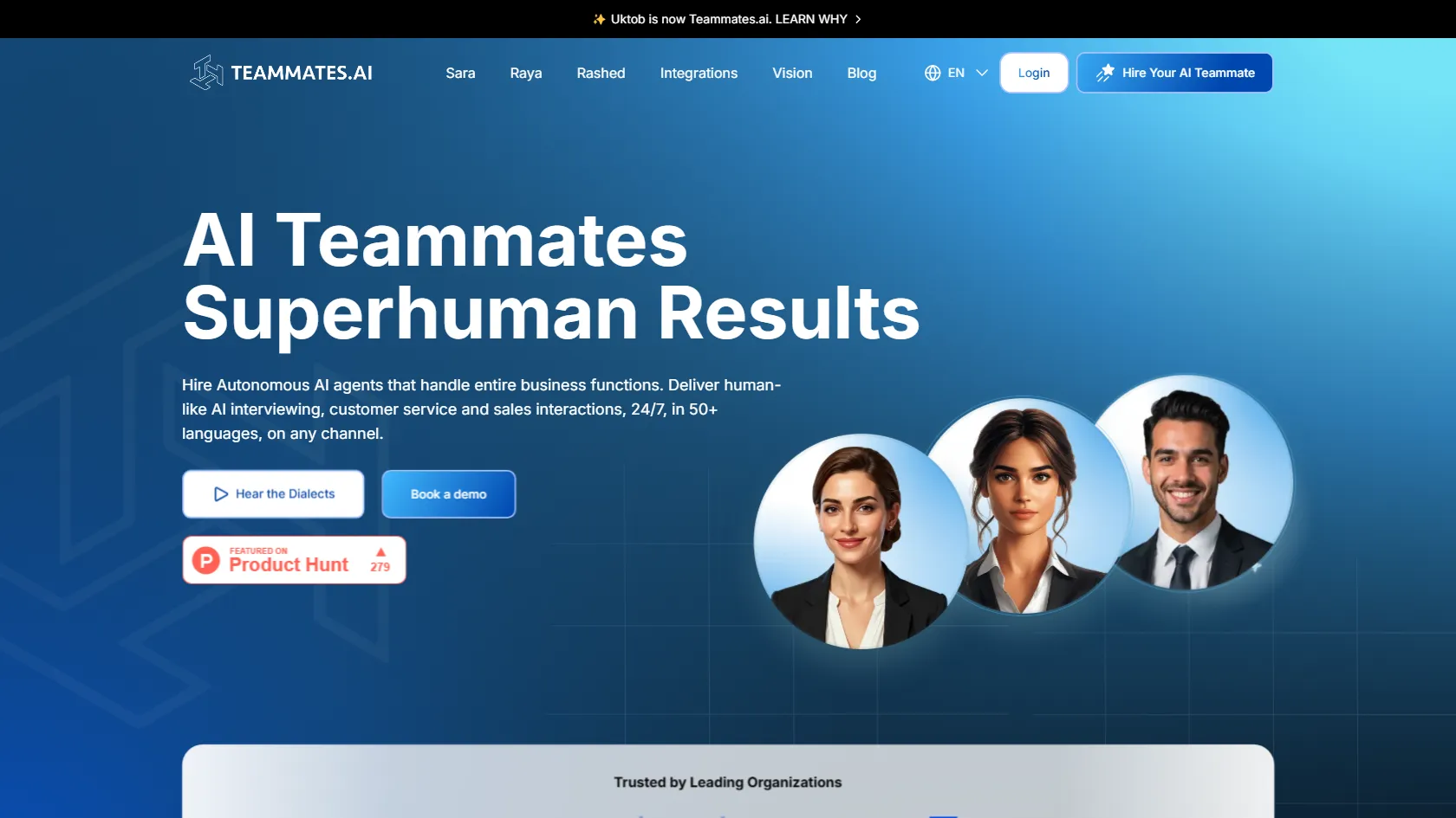 Teammates.ai screen shot