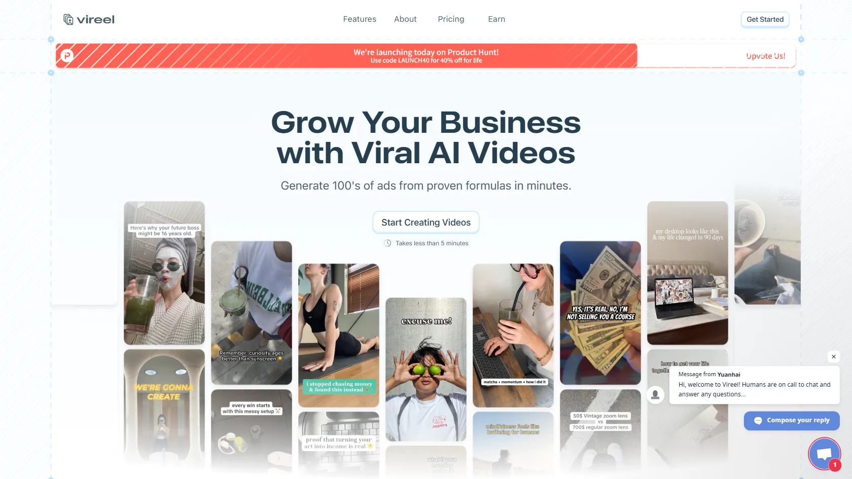 Vireel screen shot