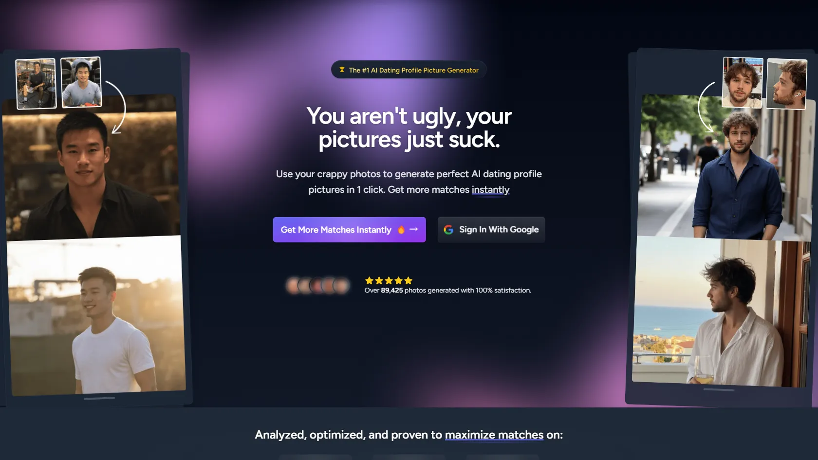 Screenshot or logo of DatingShoot tool