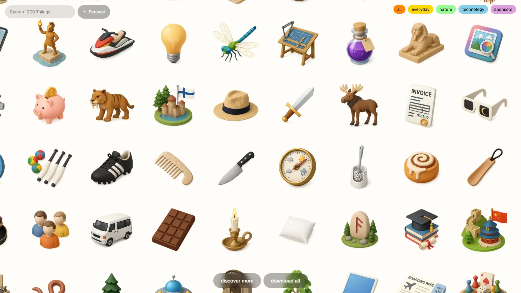 Screenshot or logo of The Thiings Collection tool