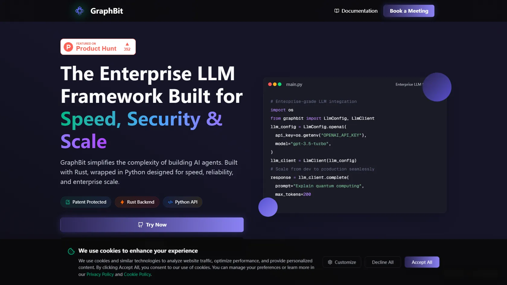 Screenshot or logo of Graphbit tool