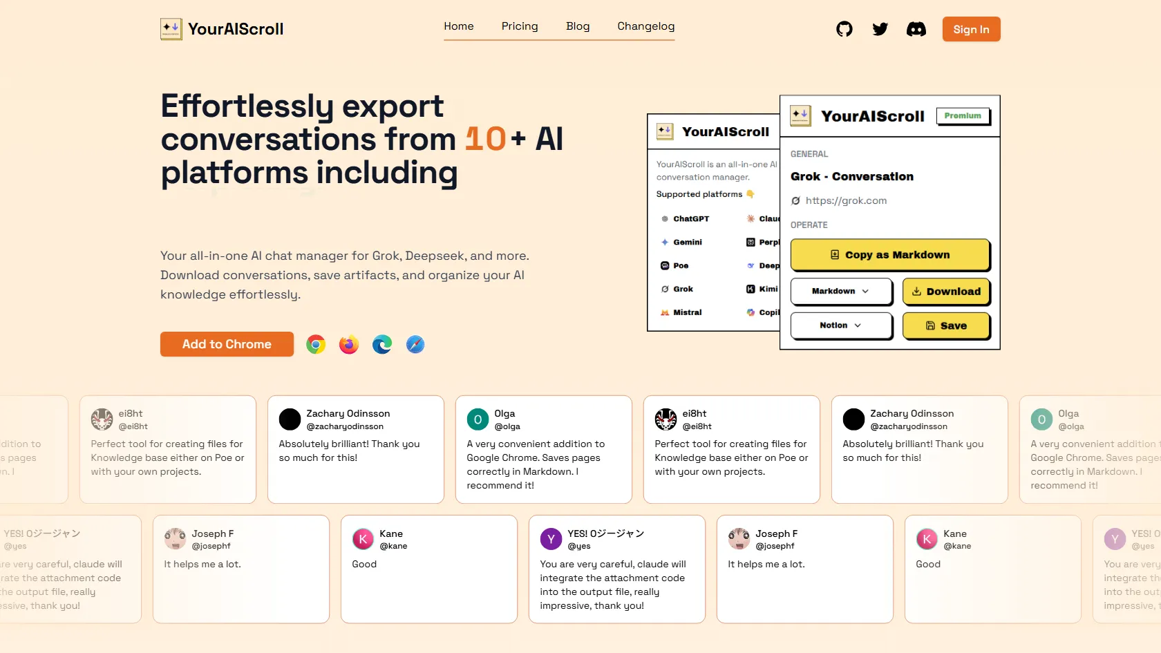 YourAIScroll screen shot