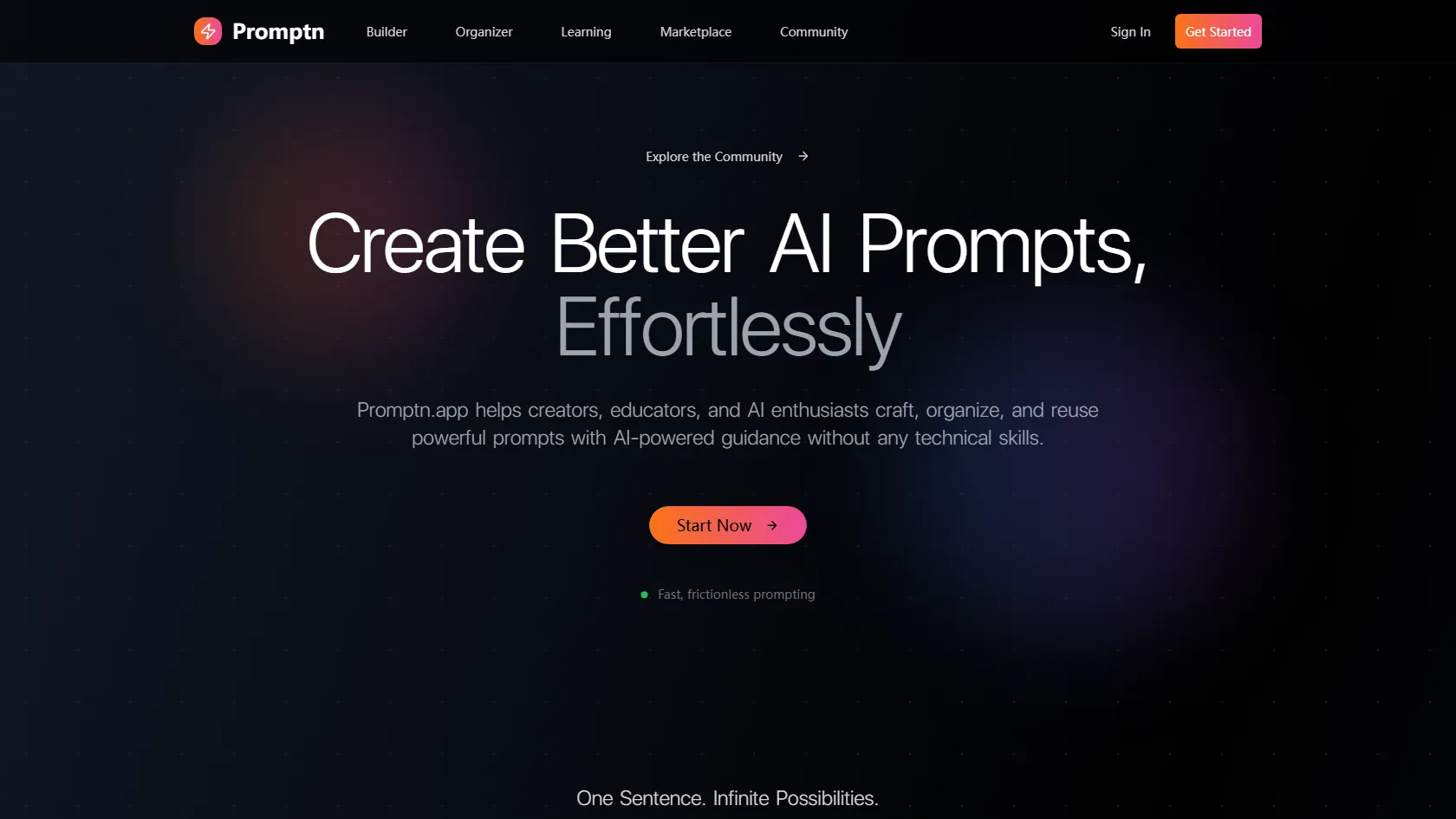 Screenshot or logo of PromptN tool
