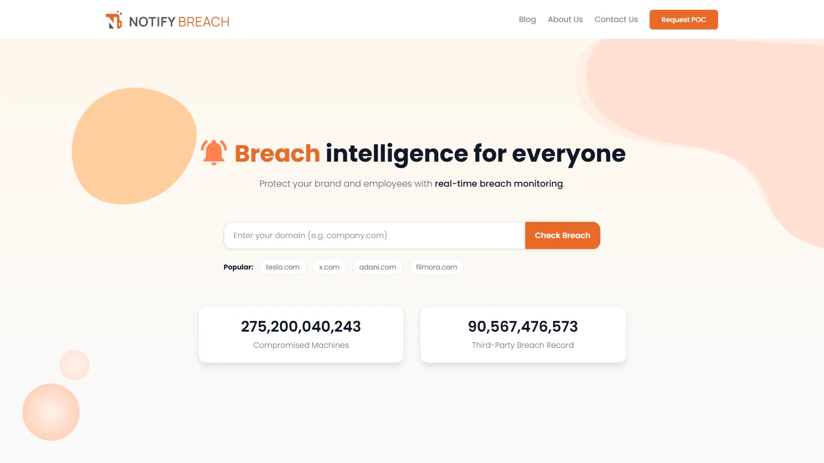 Screenshot or logo of NotifyBreach tool